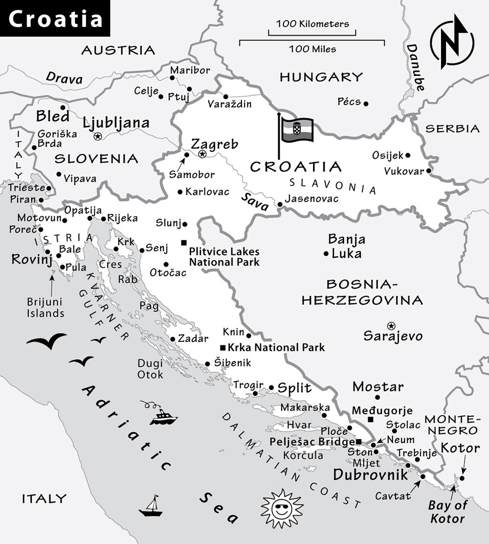 Croatia map