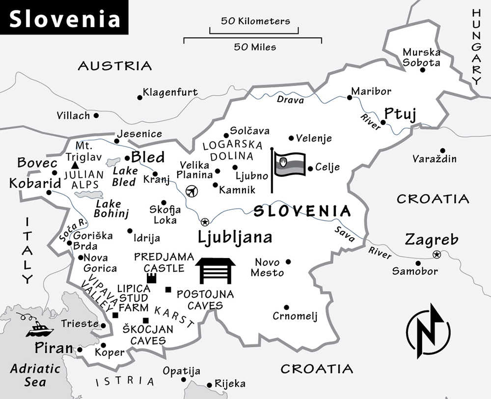 Slovenia map