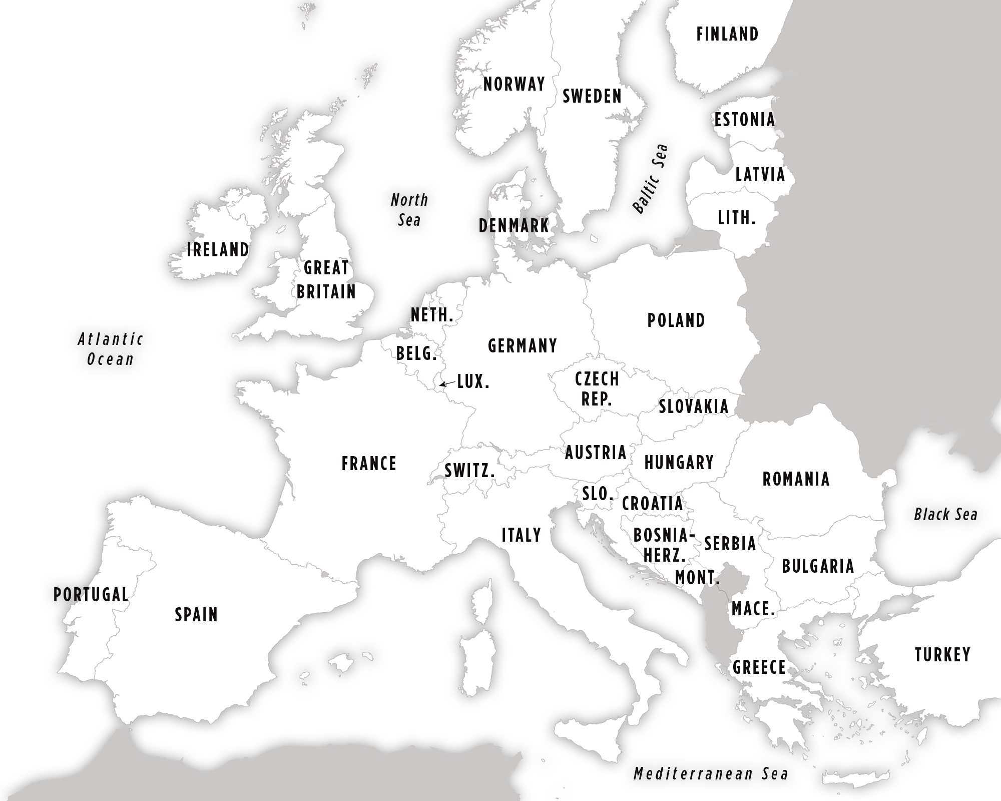Europe Rail Pass Map Eurail Global Pass
