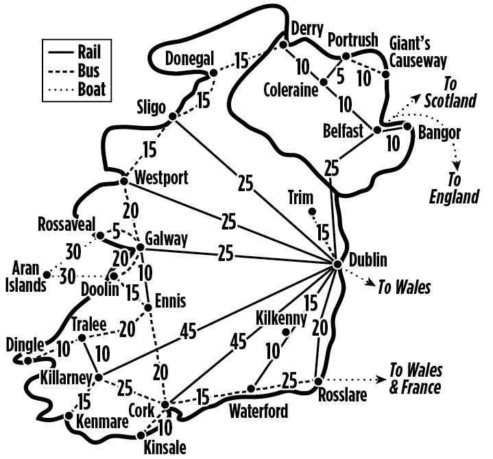 Train Map Of Ireland Ireland Rail Passes and Train Tips from Rick Steves